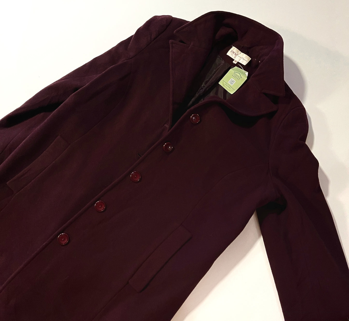 Burgundy coat