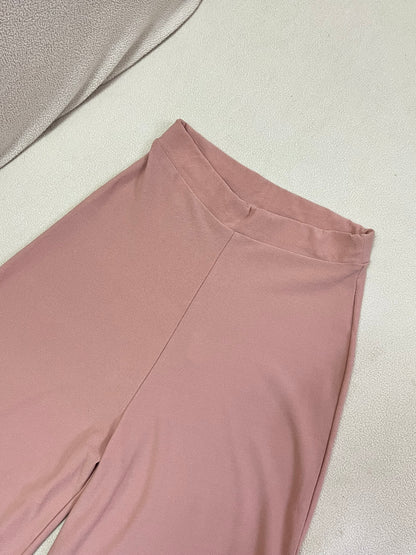 Pink high waist trousers