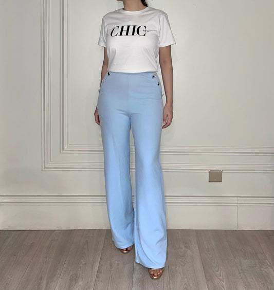 Blue High waist trousers