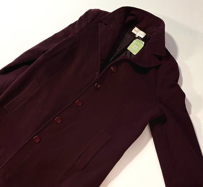 Burgundy coat