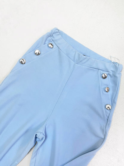 Blue High waist trousers