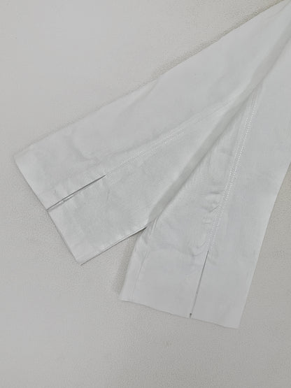 White high waist pants