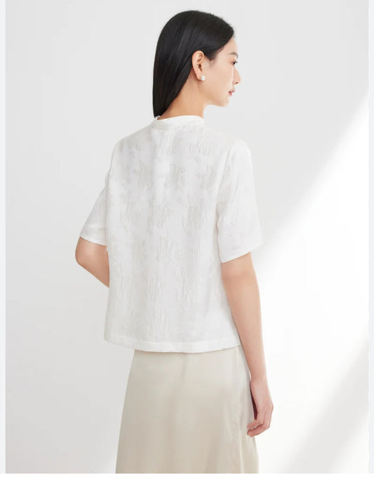 Mandarin embroidered