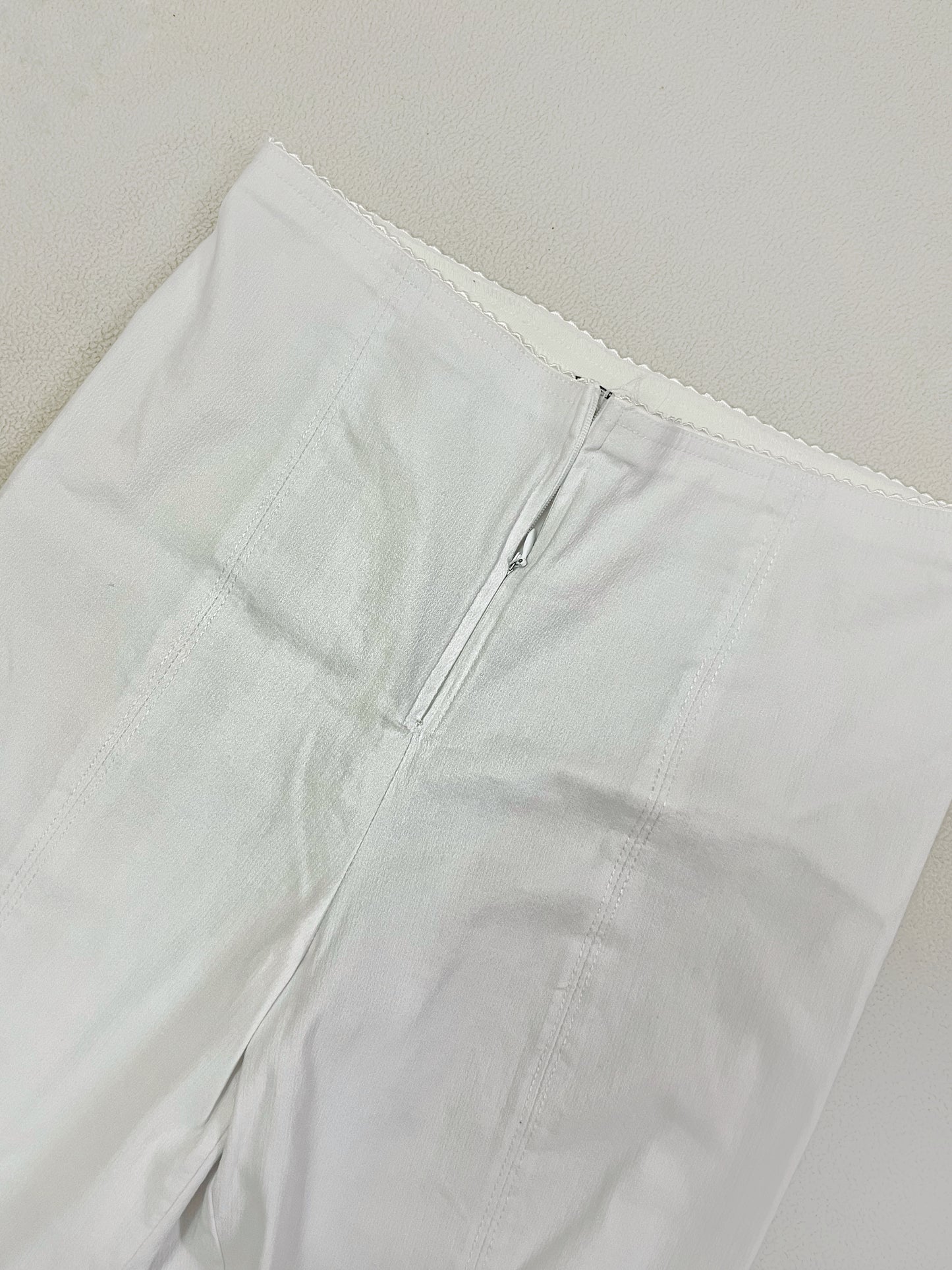 White high waist pants