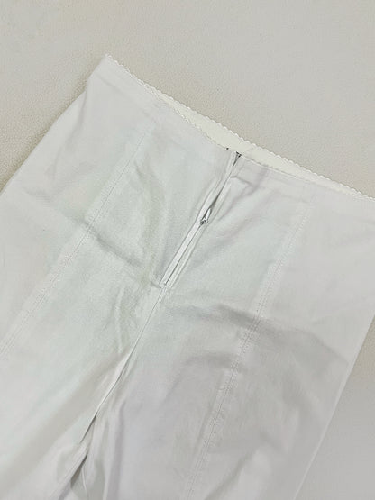 White high waist pants