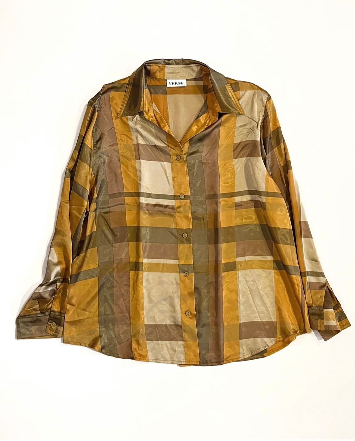Silk button down