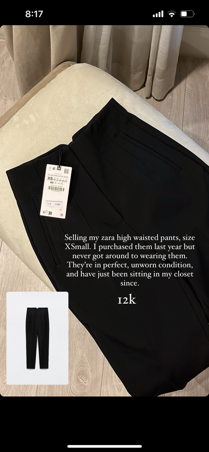 Zara High waist trousers
